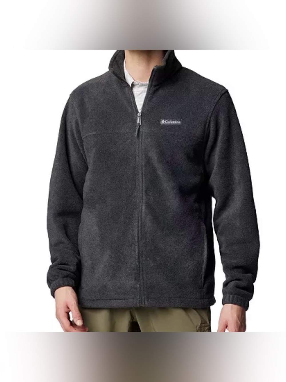 Columbia Men's Full-Zip Fleece Jacket — Charcoal Size 3XT